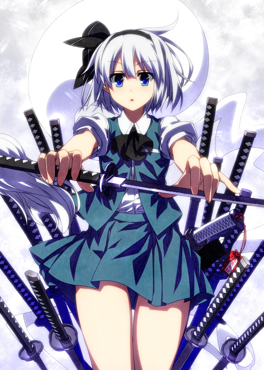 konpaku_youmu sazanami_mio sword touhou