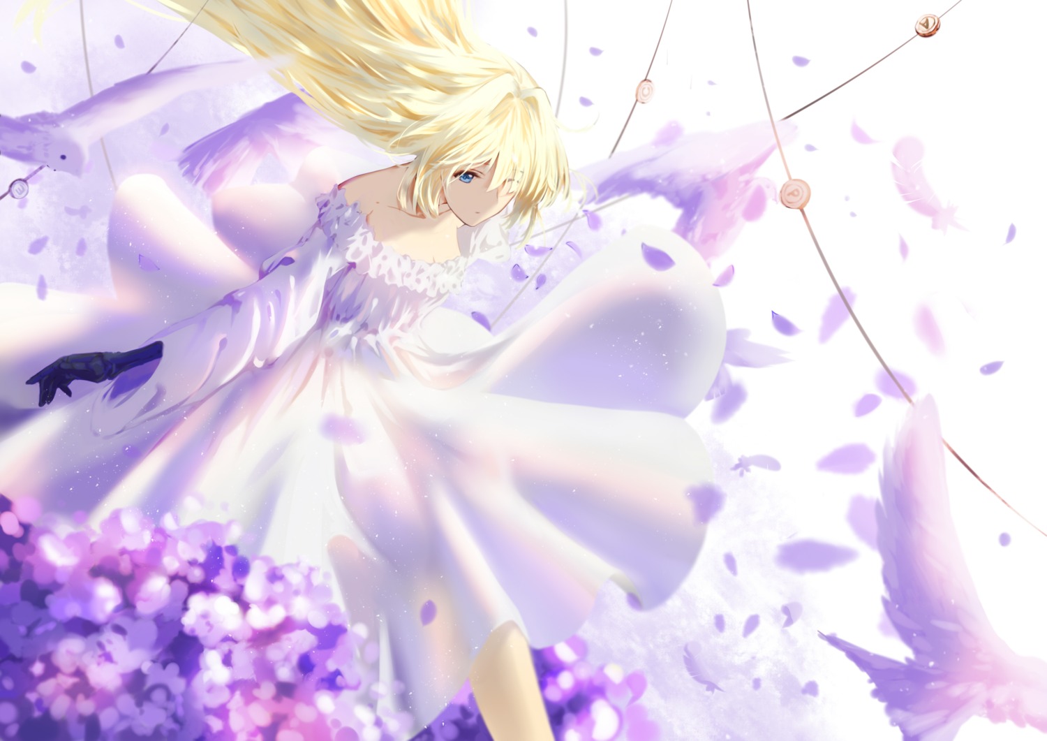 an_yasuri dress violet_evergarden violet_evergarden_(character)