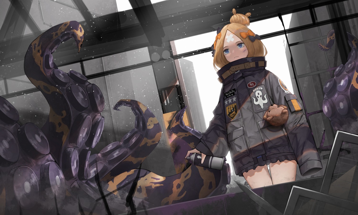 abigail_williams_(fate) bandaid fate/grand_order kasasasagi tentacles