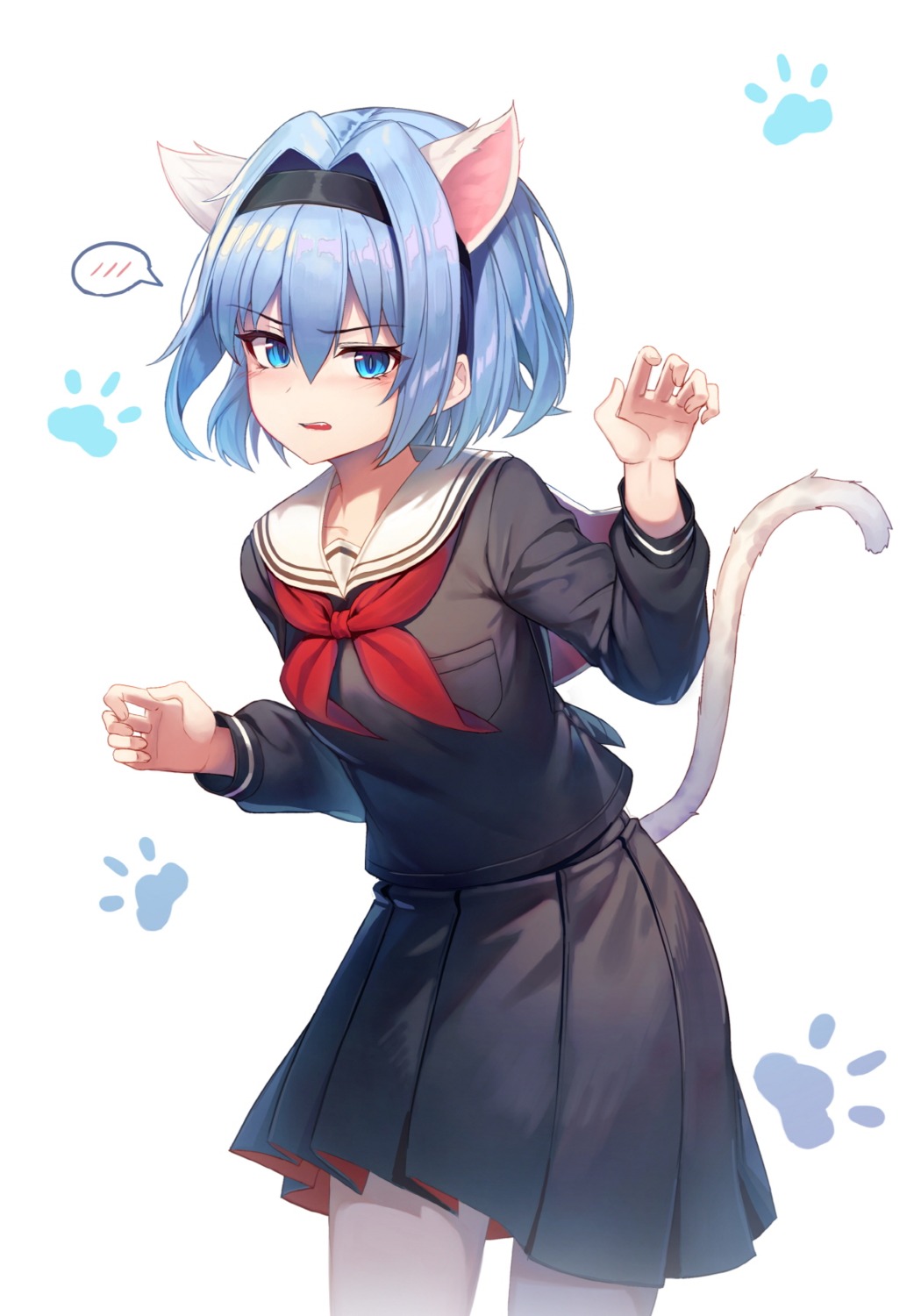 animal_ears nekomimi ryuuou_no_oshigoto! seifuku sora_ginko sugar_(dndi888) tail