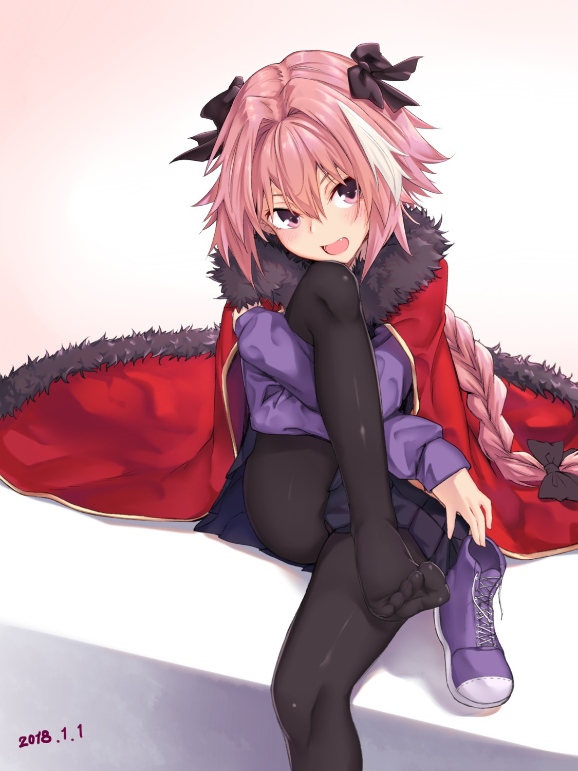 astolfo_(fate) fate/apocrypha fate/grand_order fate/stay_night feet ivan_wang pantyhose trap