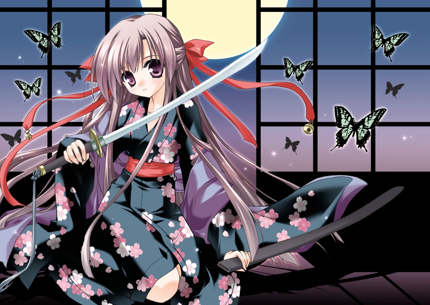 minase_lin paranoia_max sword yukata