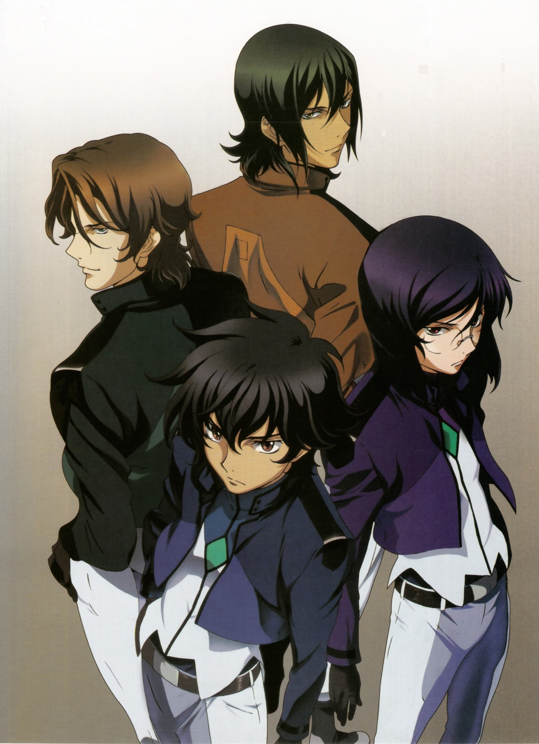 allelujah_haptism chiba_michinori gundam gundam_00 lockon_stratos lyle_dylandy male screening setsuna_f_seiei tieria_erde