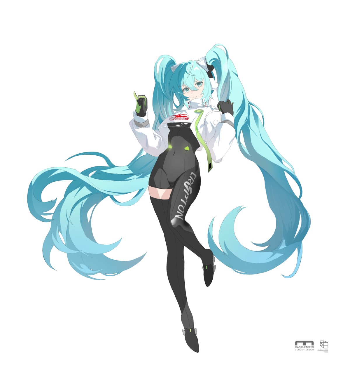 bodysuit goodsmile_racing hatsune_miku racing_miku tagme thighhighs vocaloid