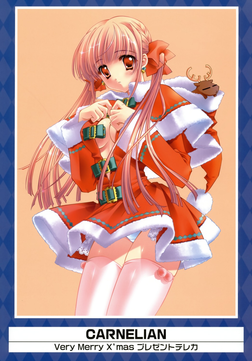 carnelian christmas cleavage pantsu thighhighs