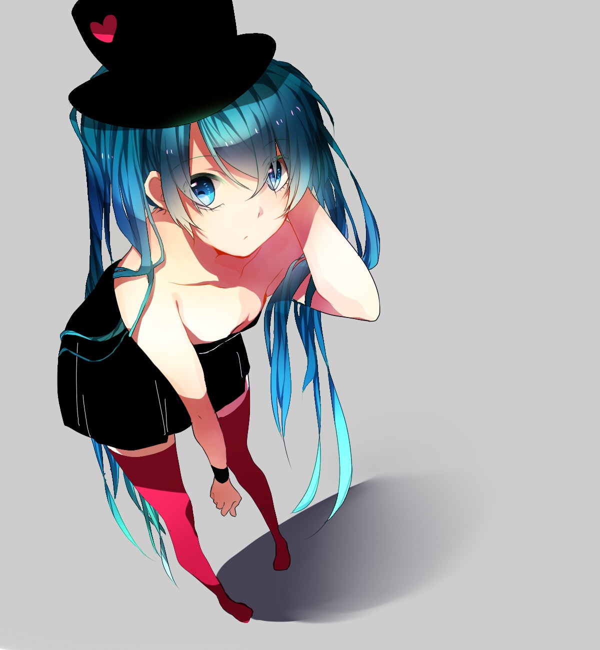 hatsune_miku hibiya thighhighs vocaloid