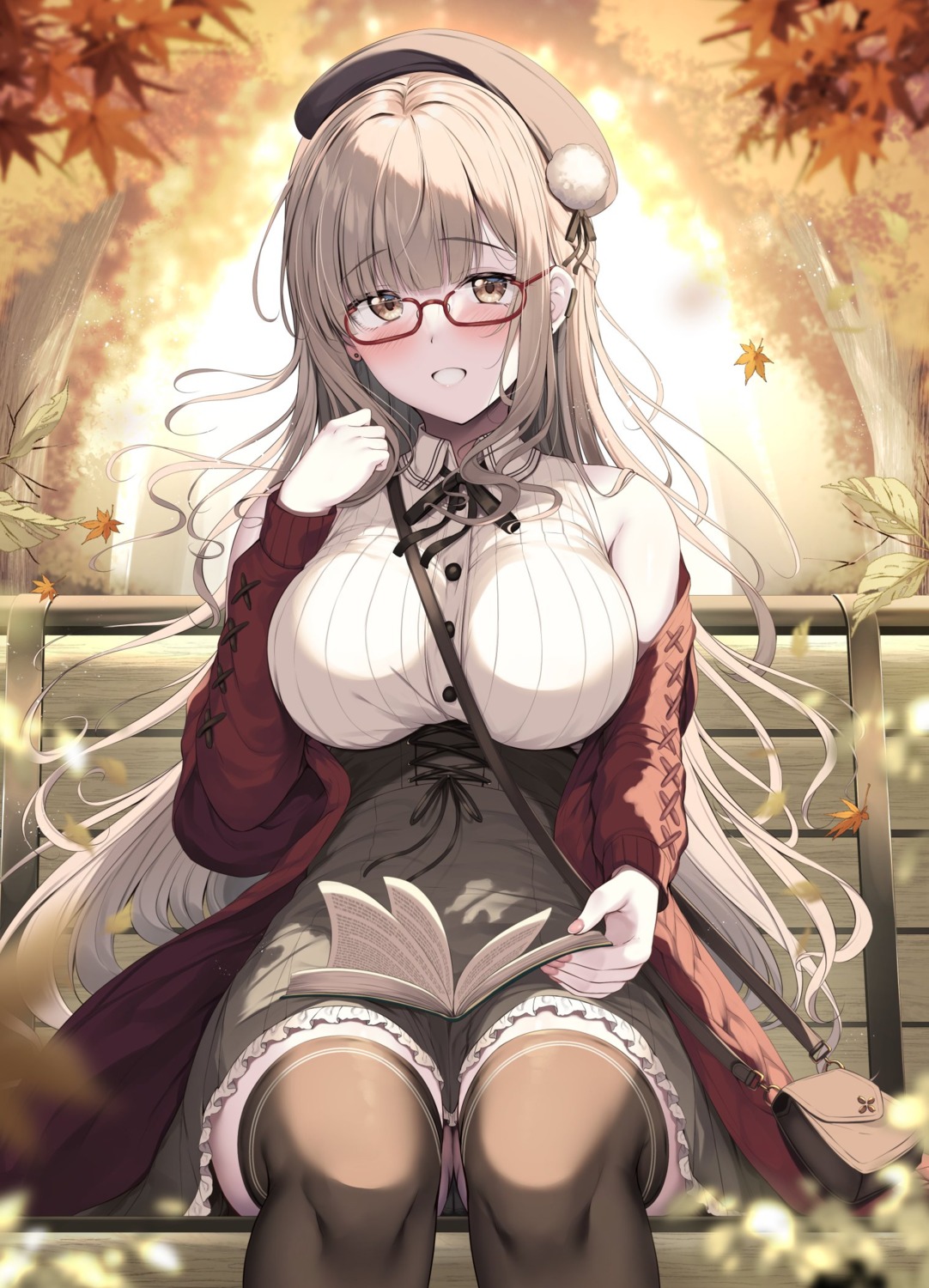 megane sweater thighhighs tomoo