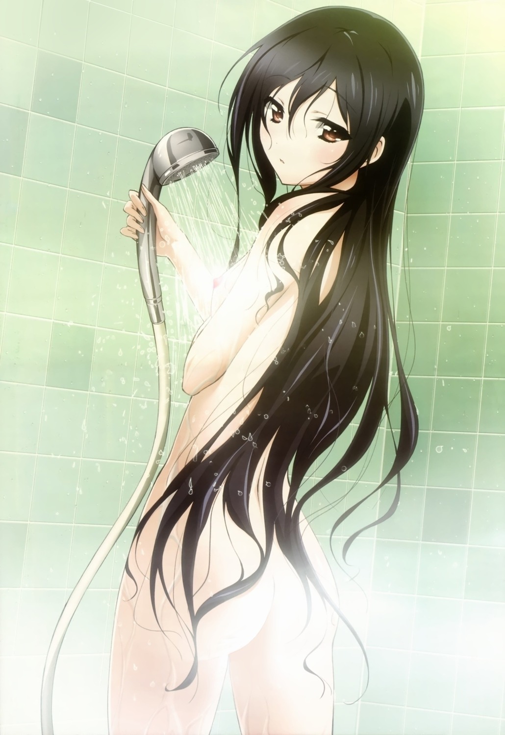 accel_world ass bathing kuroyukihime naked nipples photoshop tabata_hisayuki wet
