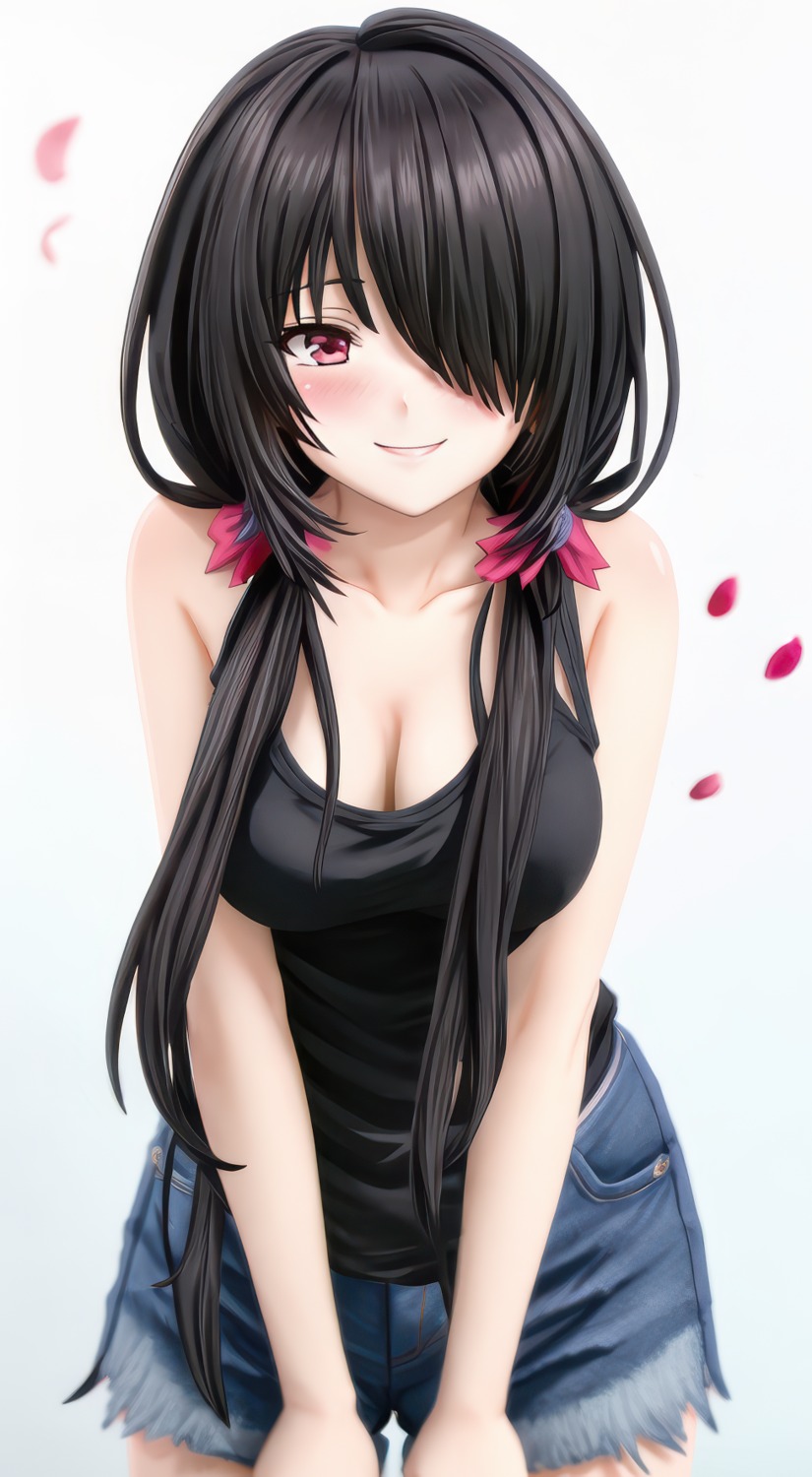 aliasing cleavage date_a_live tagme tokisaki_kurumi torn_clothes