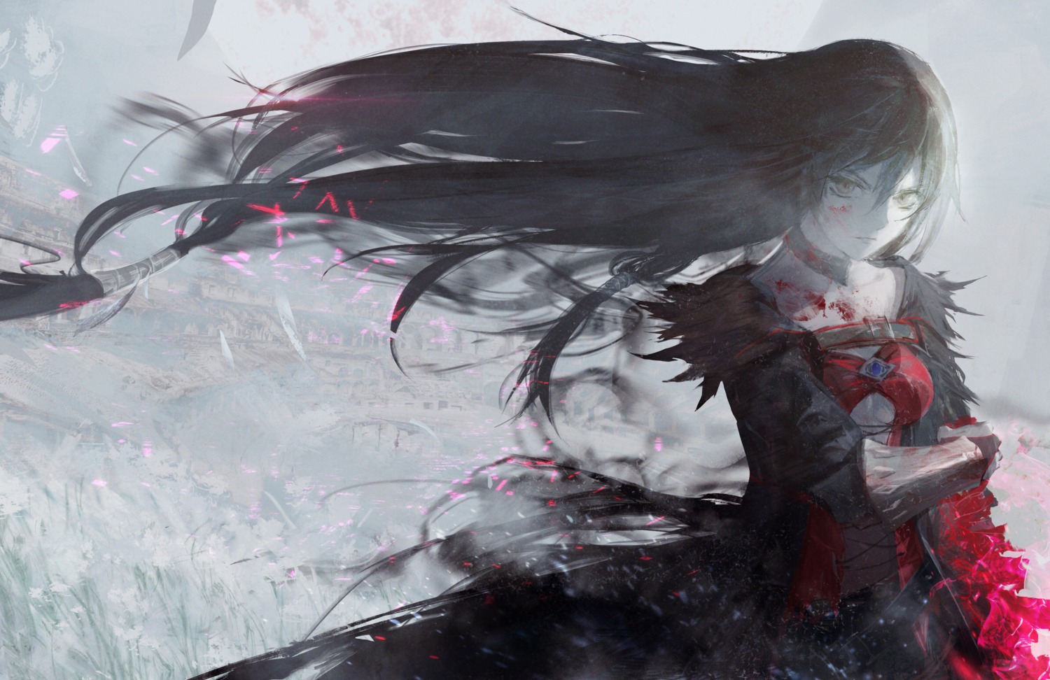 blood dress tales_of tales_of_berseria torn_clothes velvet_crowe yinwoeren