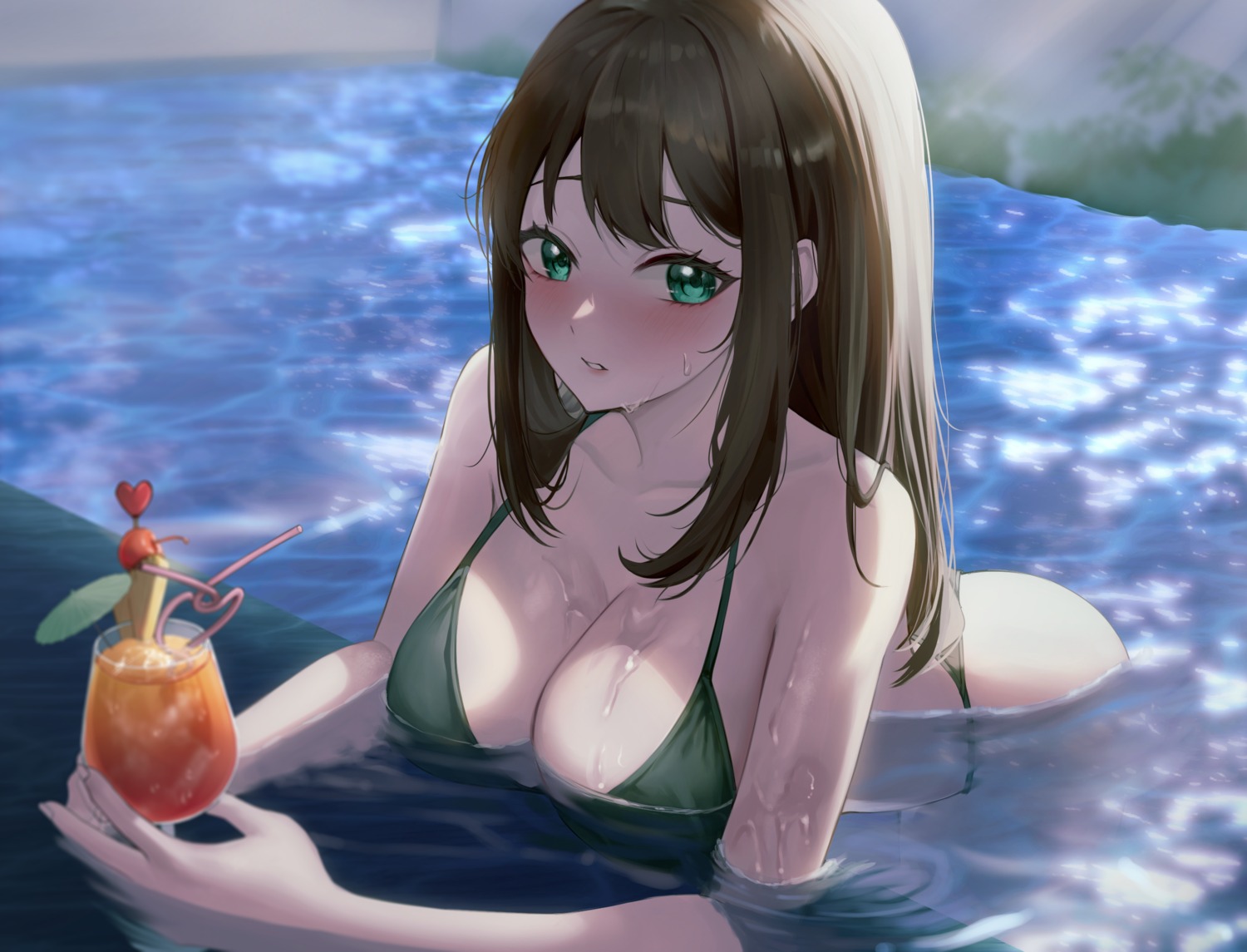 bikini meraring shibuya_rin swimsuits the_idolm@ster the_idolm@ster_cinderella_girls wet