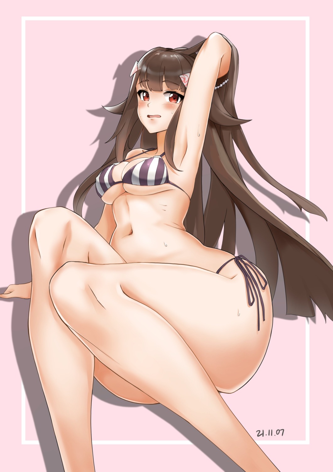 bikini erect_nipples last_origin p-49_(last_origin) swimsuits uuronhai