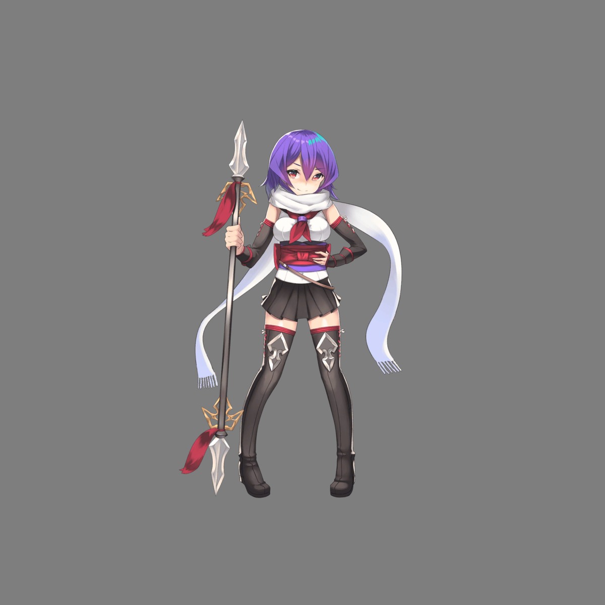 heels hoshi_no_girls_odyssey thighhighs transparent_png weapon