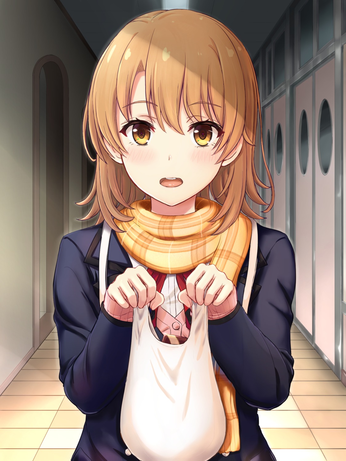 inanaki_shiki isshiki_iroha seifuku sweater yahari_ore_no_seishun_lovecome_wa_machigatteiru.