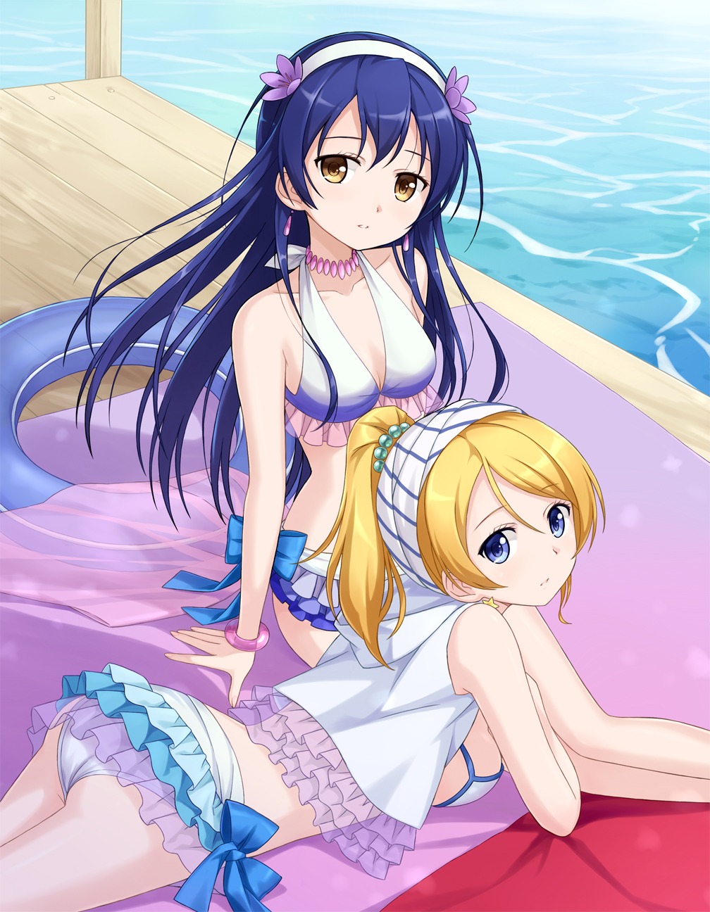 ayase_eli bikini love_live! sonoda_umi swimsuits tucana