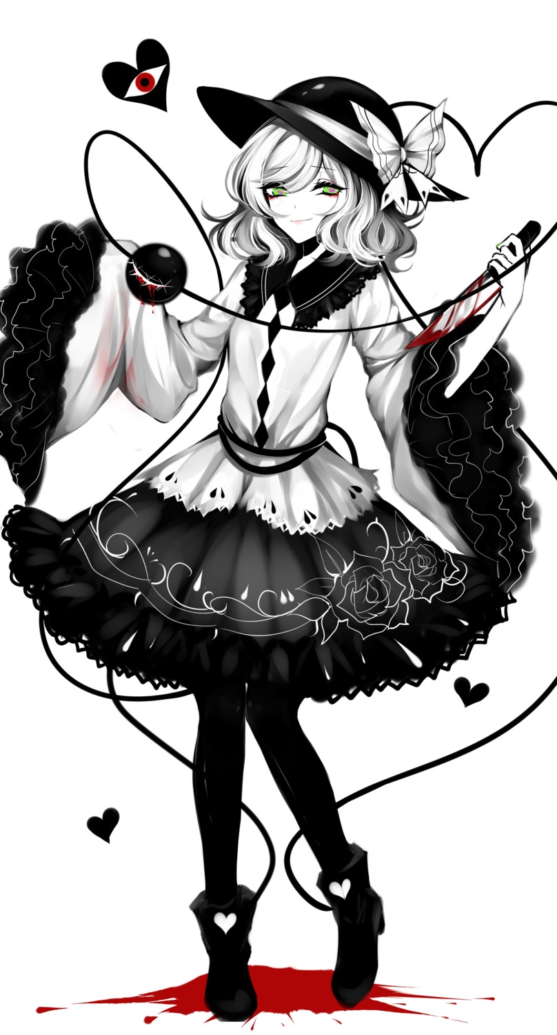 blood heels komeiji_koishi sheya touhou weapon