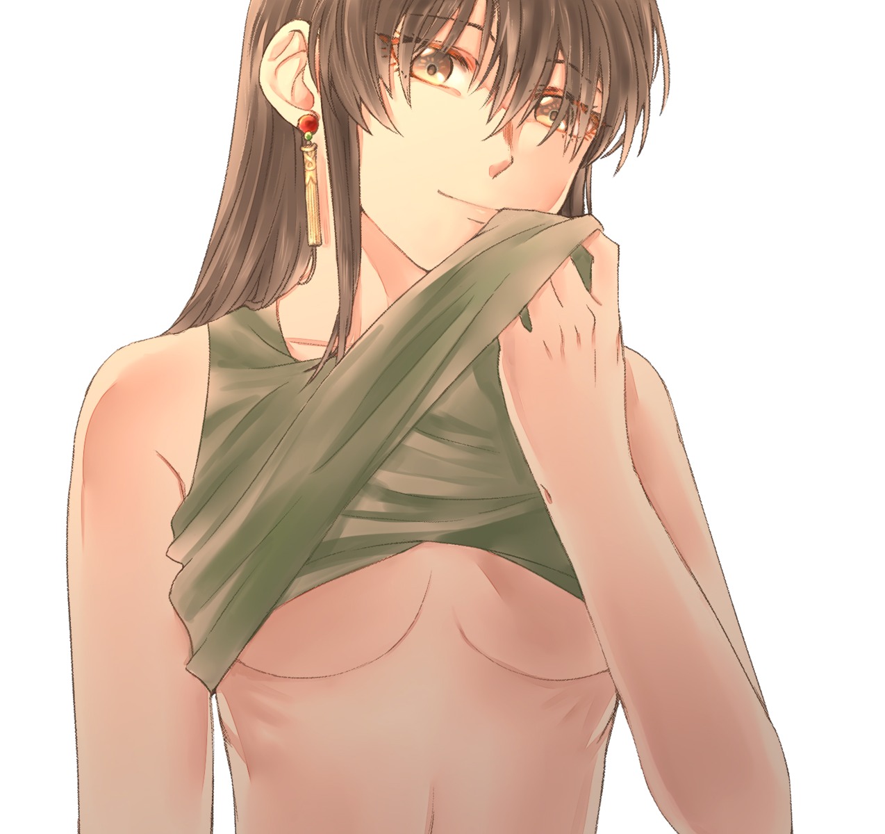 bai_lao_shu fire_emblem fire_emblem:_thracia_776 mareeta no_bra shirt_lift underboob undressing