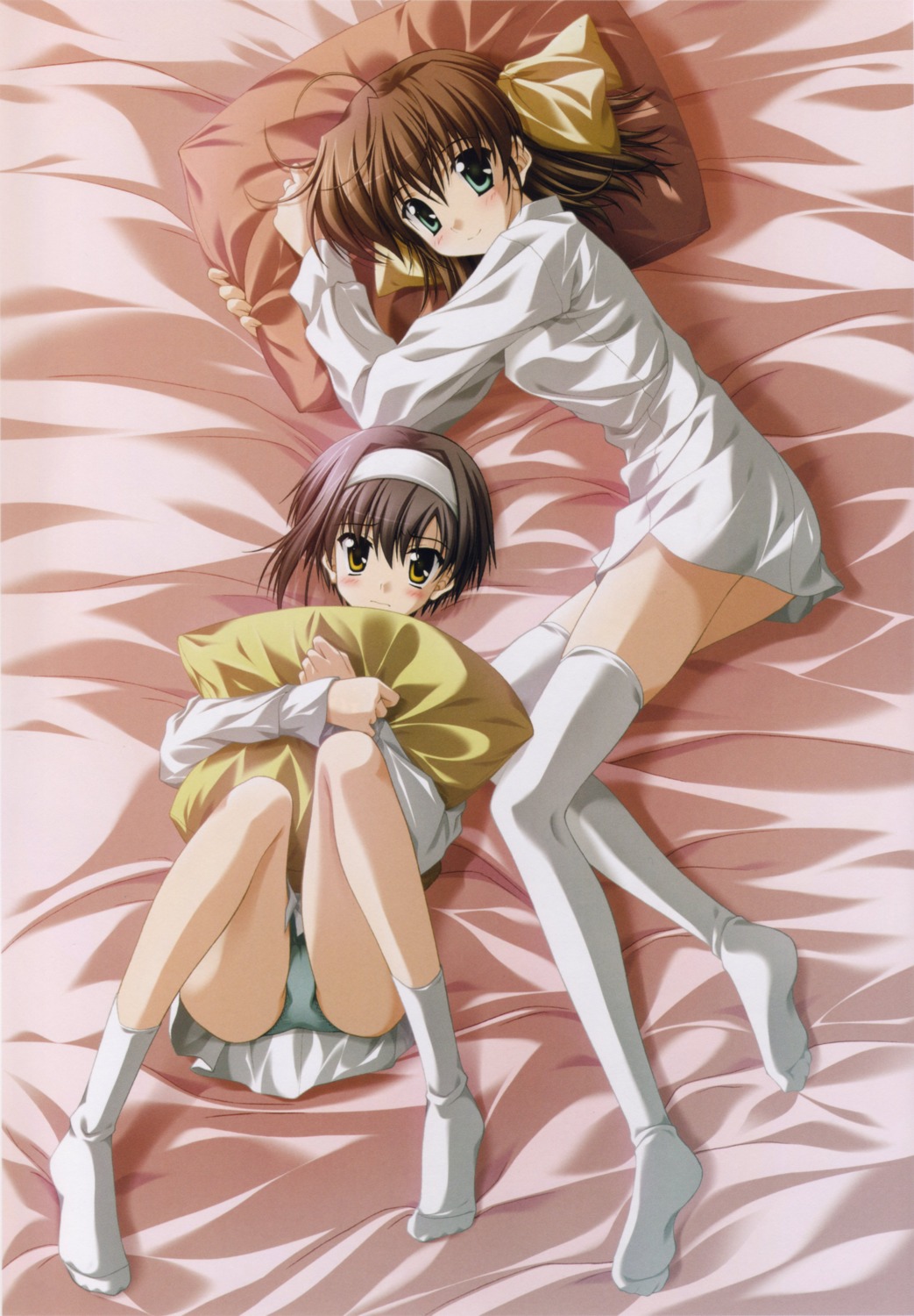 dress_shirt ef_~a_fairytale_of_the_two~ miyamura_miyako nanao_naru pantsu screening shindou_kei thighhighs