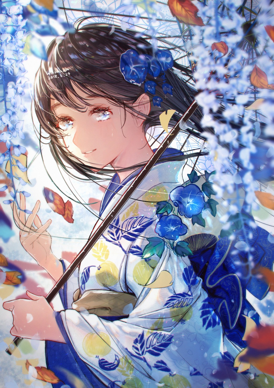 hamaru_log kimono umbrella