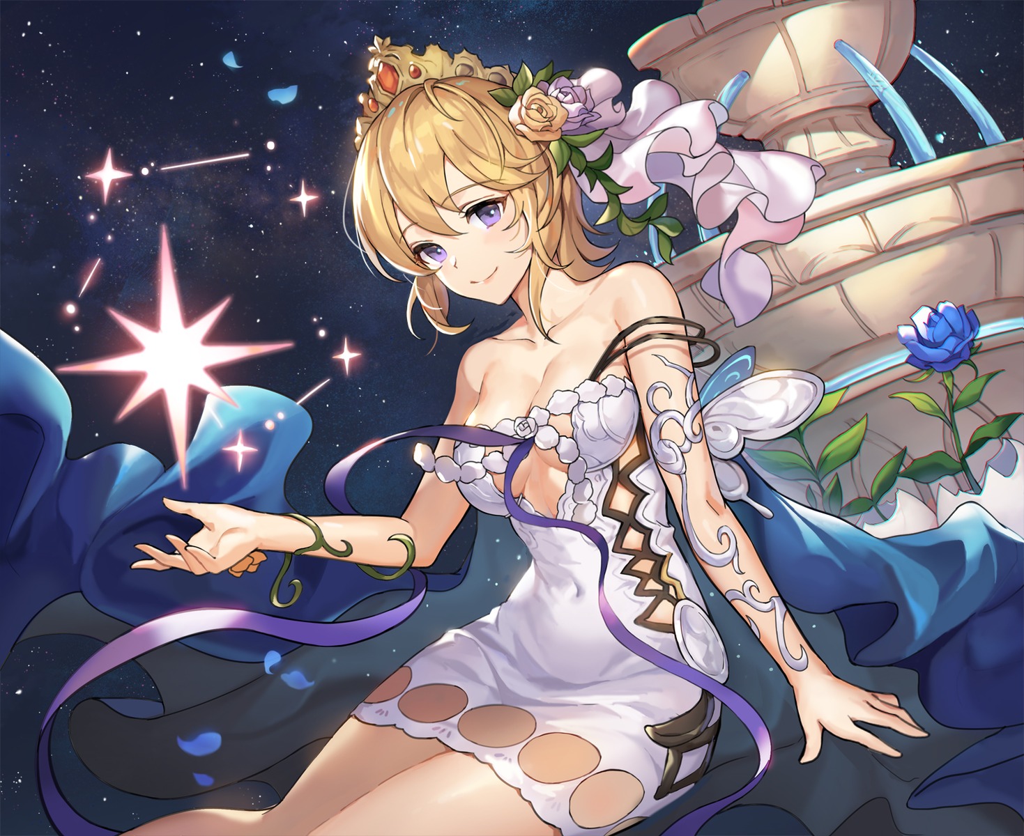 dress europa_(granblue_fantasy) granblue_fantasy no_bra tagme