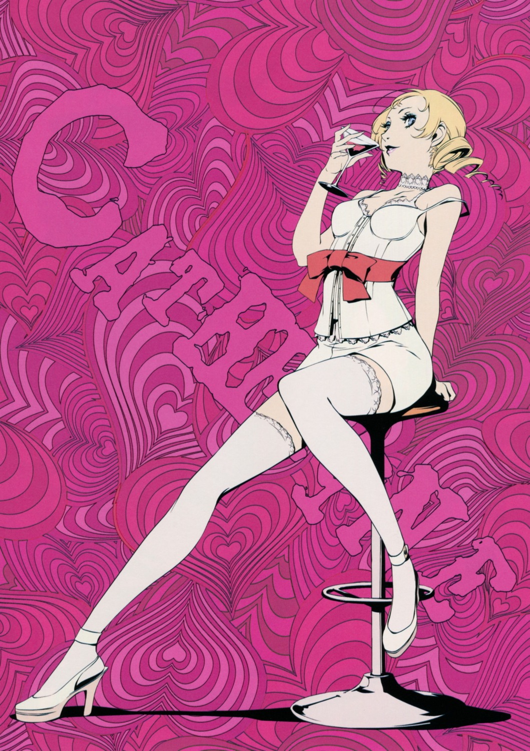 catherine_(character) catherine_(game) cleavage heels soejima_shigenori thighhighs