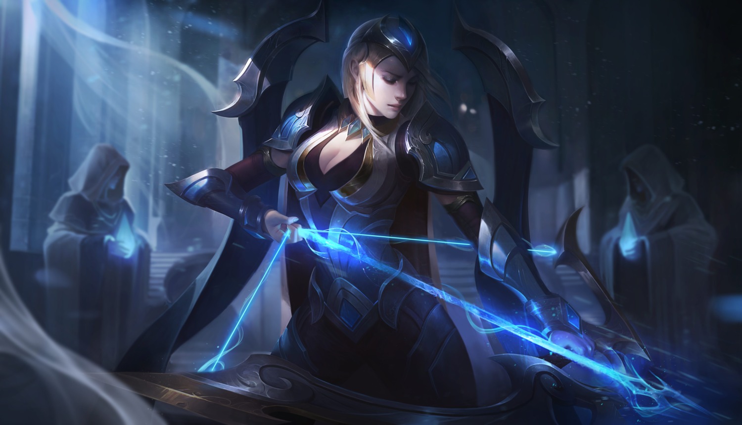 armor ashe cleavage league_of_legends tagme weapon