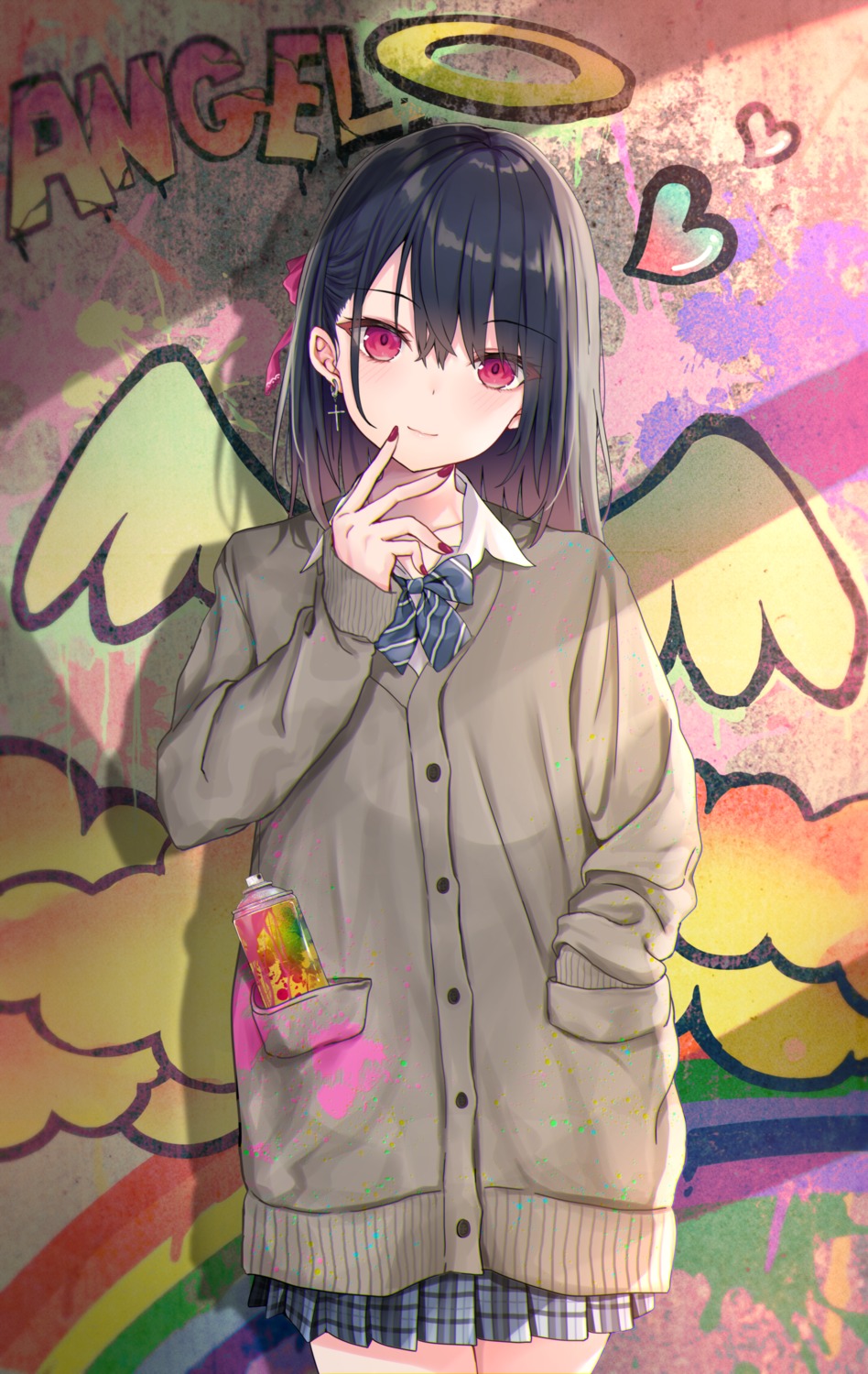akino_ell angel seifuku sweater wings