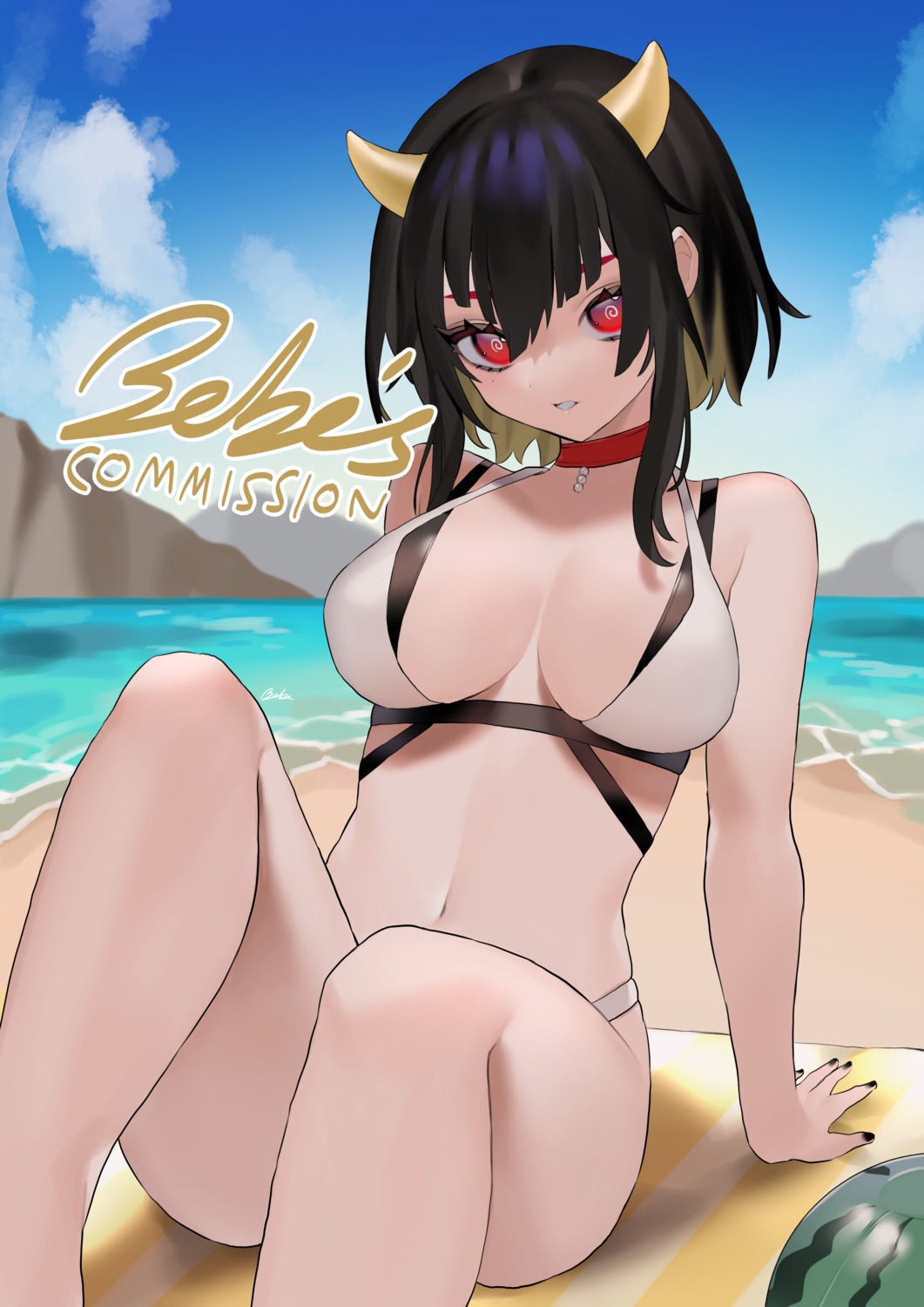 bebe_pp bikini horns swimsuits watermark