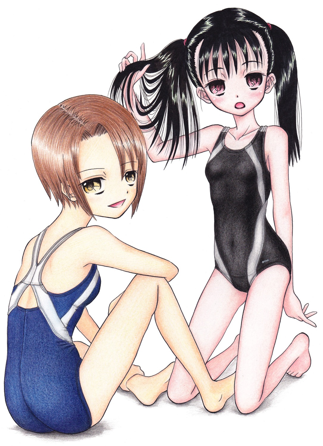 hidaka_medaka swimsuits