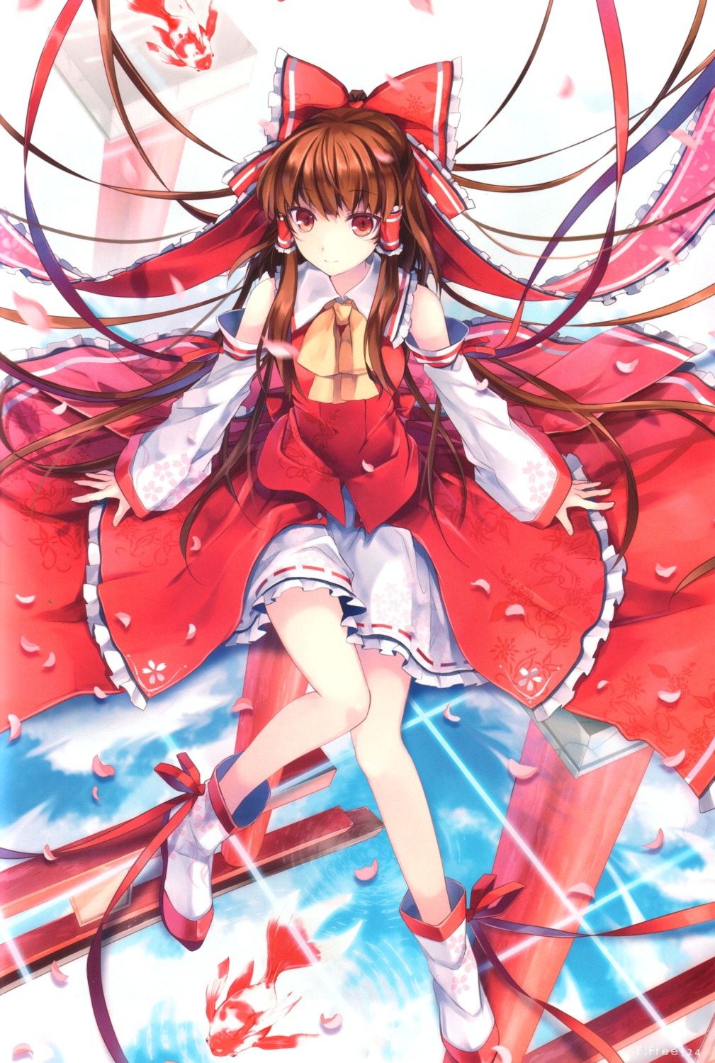 6u dress hakurei_reimu touhou