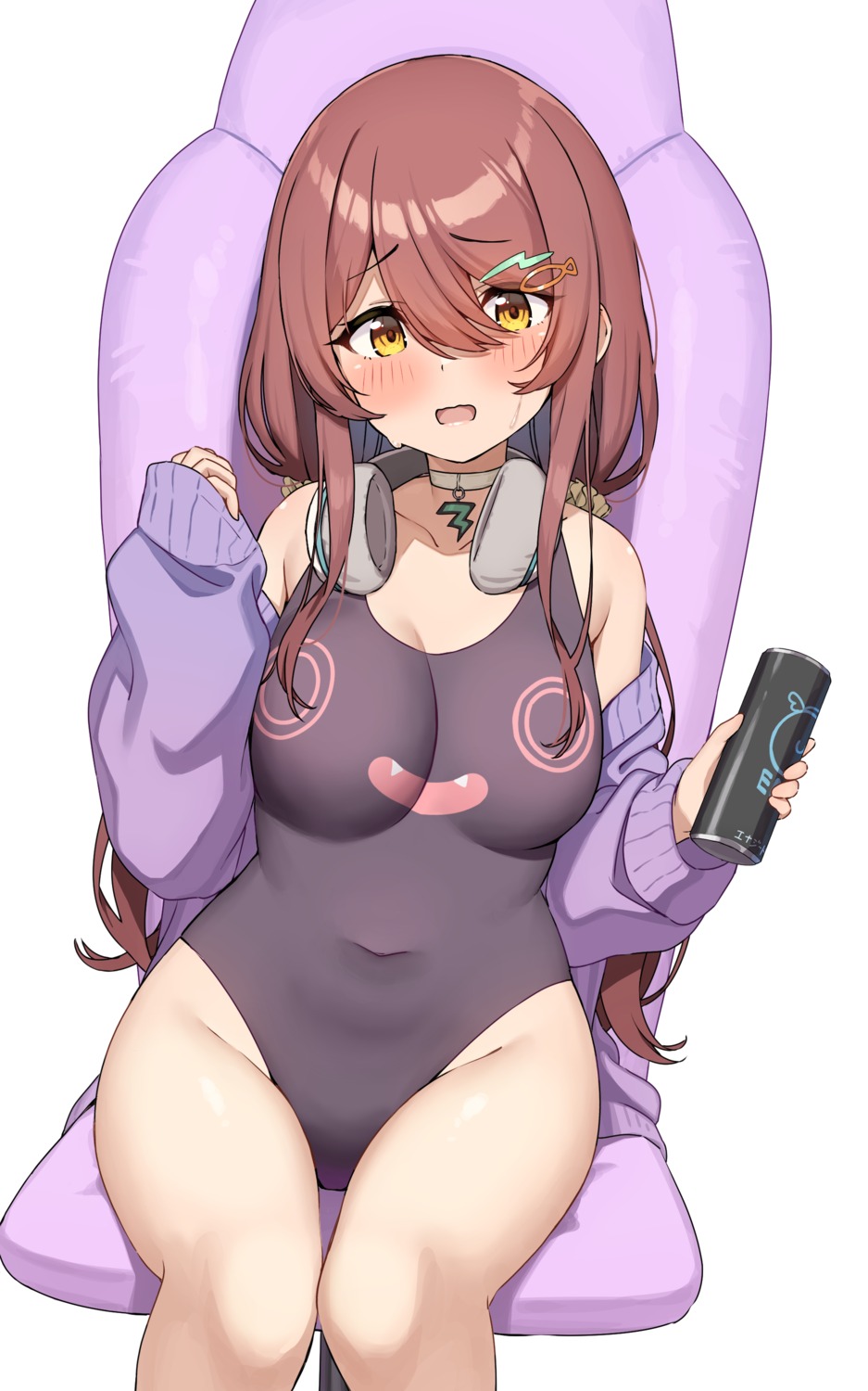 headphones oosaki_tenka sweater swimsuits the_idolm@ster the_idolm@ster_shiny_colors wanimaru