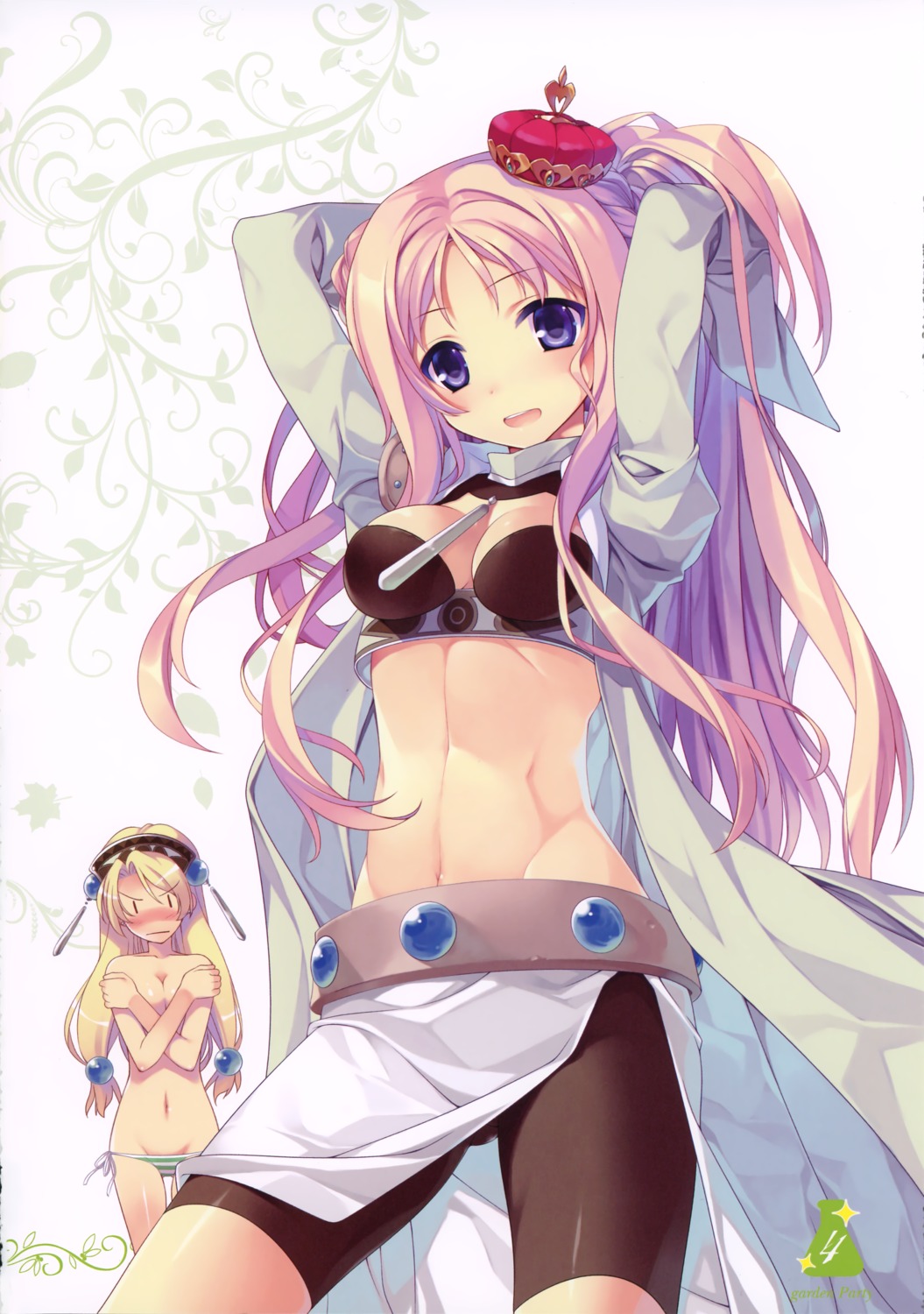 atelier atelier_marie atelier_meruru bike_shorts bikini breast_hold cleavage dadacha! marlone merurulince_rede_arls ooba_kagerou sobaworks swimsuits topless