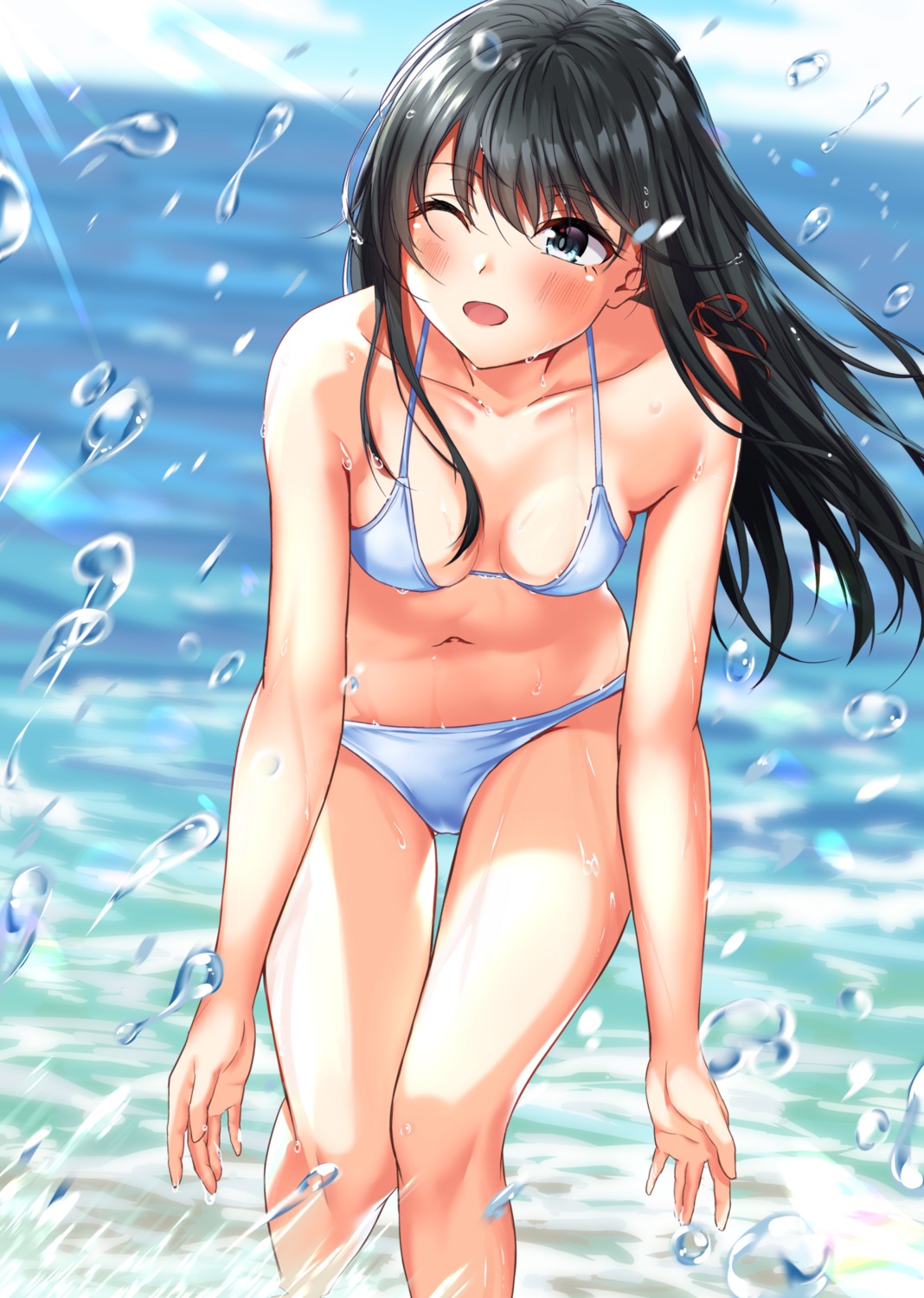 bikini meri-san swimsuits wet yahari_ore_no_seishun_lovecome_wa_machigatteiru. yukinoshita_yukino