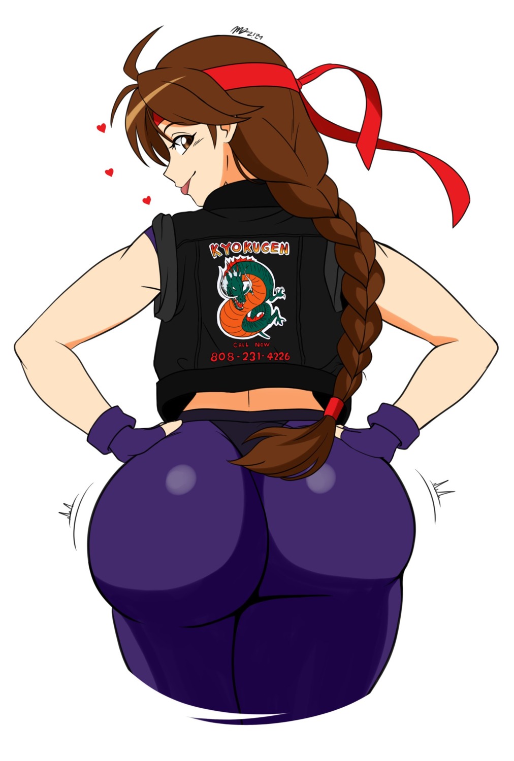 ass king_of_fighters mergeritter sakazaki_yuri