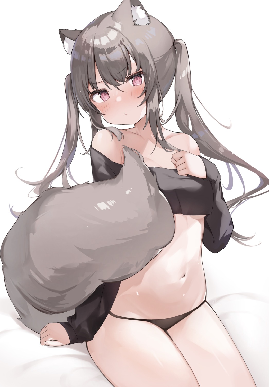 animal_ears no_bra pantsu sinnop10 tail