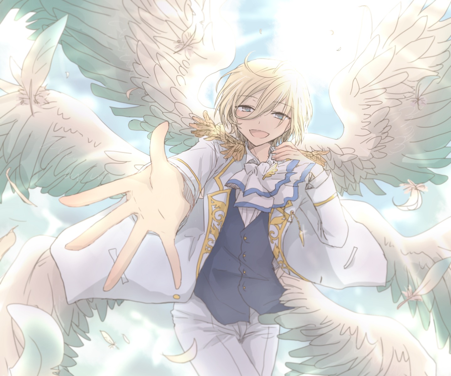 airesu ensemble_stars! male tenshouin_eichi wings