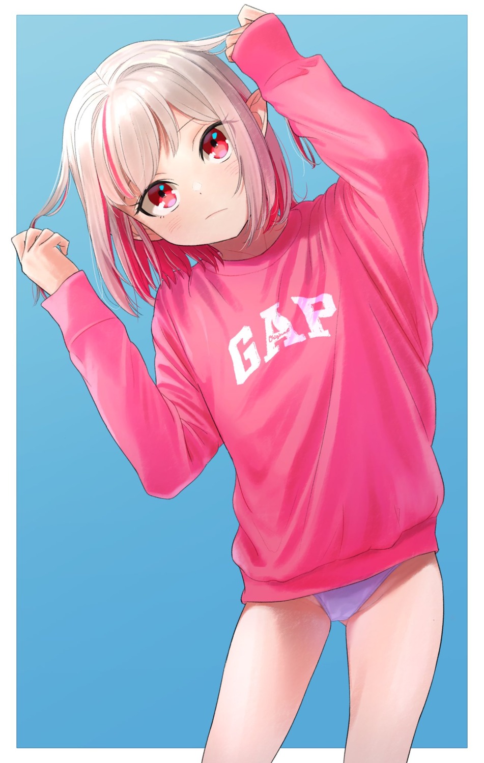 cameltoe loli makaino_ririmu nijisanji nijisanji_gamers pantsu pointy_ears sabamen