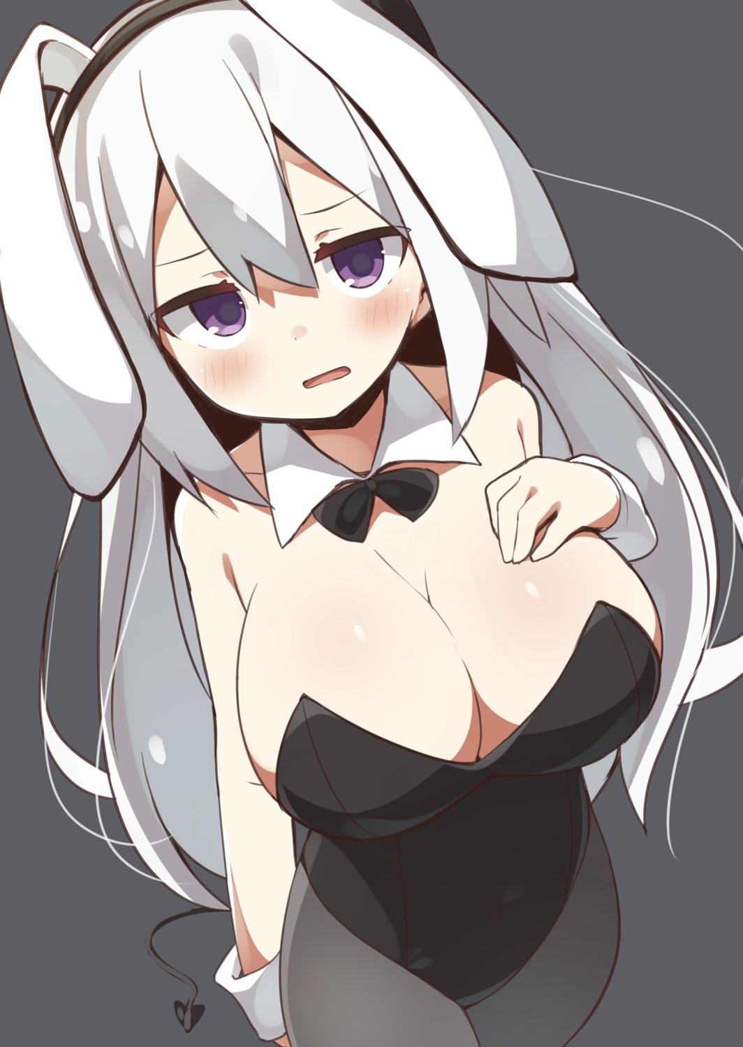 abarabone animal_ears bunny_ears bunny_girl cleavage pantyhose tail