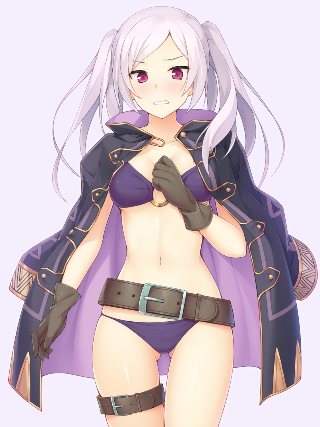 bikini cleavage fire_emblem fire_emblem_kakusei garter ihara_asta my_unit swimsuits