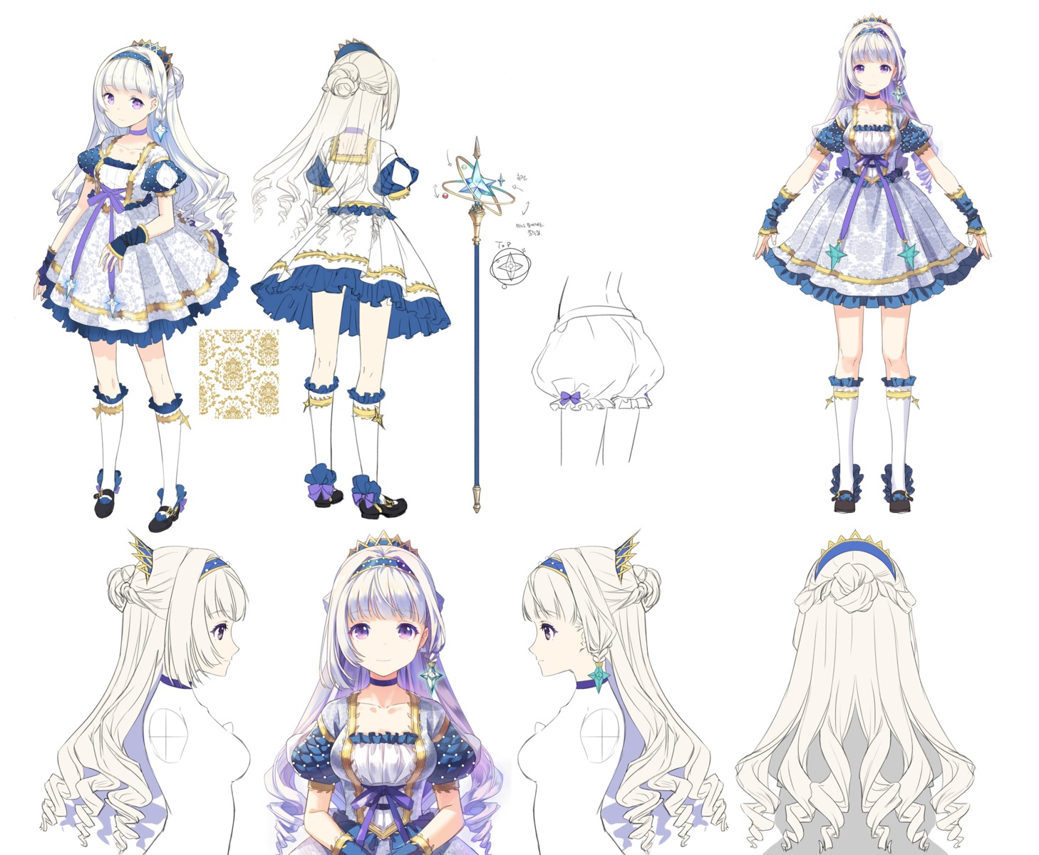 bloomers character_design dress h2so4 heels sketch weapon