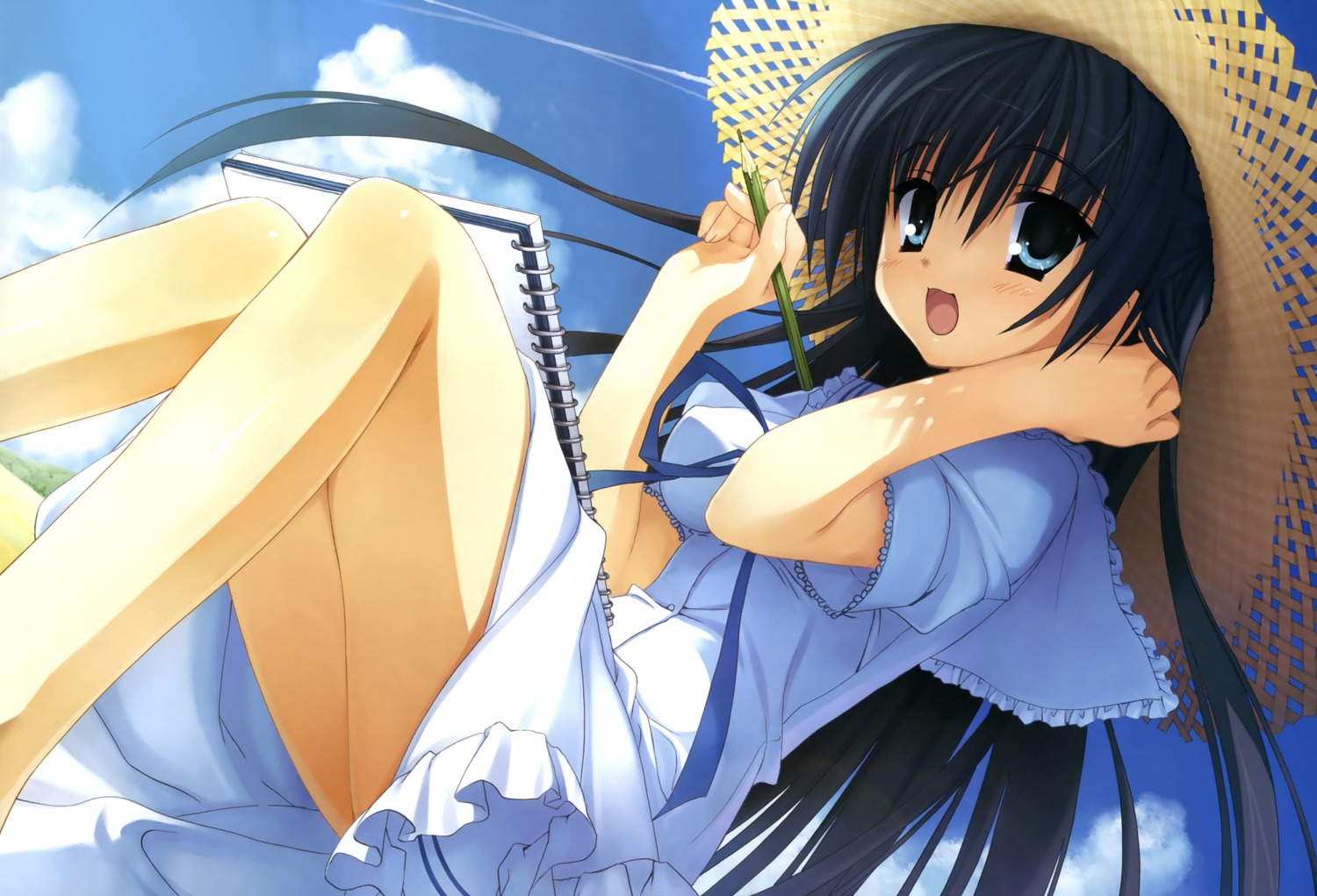 dress fixed kobuichi kousaka_chihaya natsuzora_kanata summer_dress