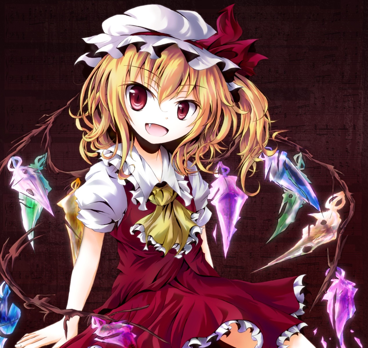 flandre_scarlet tamago_gohan touhou wings