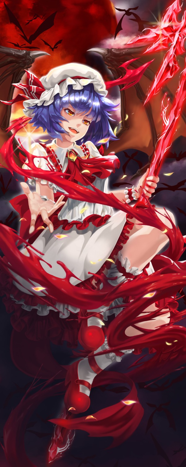 dress heels loligod remilia_scarlet touhou weapon wings