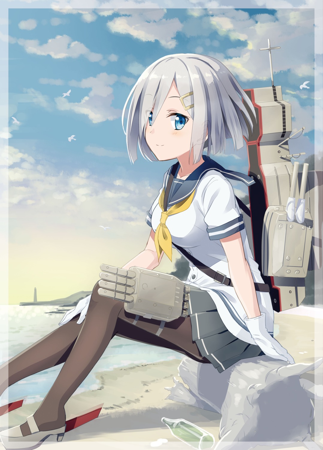 ayuya_naka_no_hito gochou_(comedia80) hamakaze_(kancolle) heels kantai_collection pantyhose seifuku