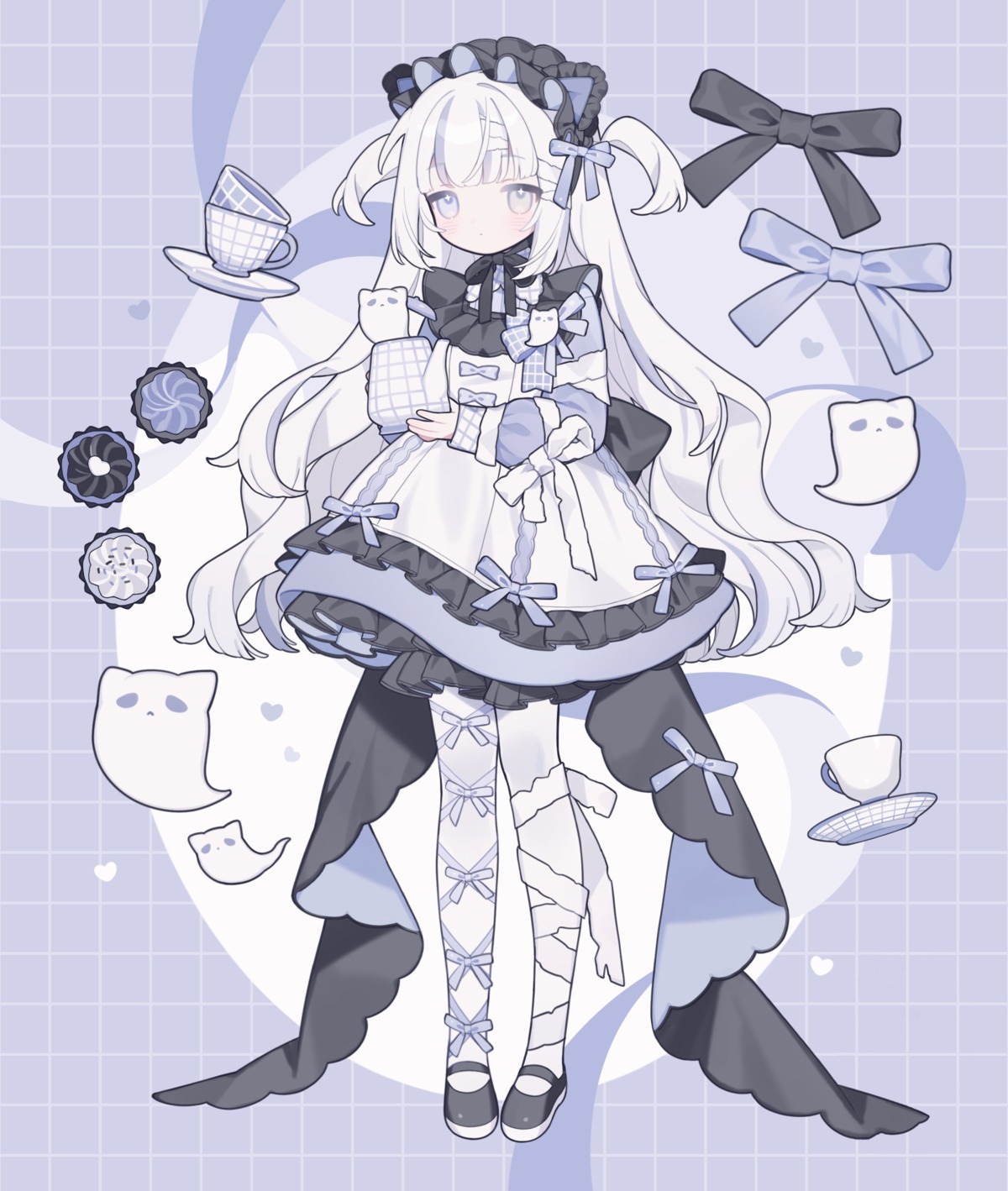 3tokitamago animal_ears bandages detexted dress lolita_fashion