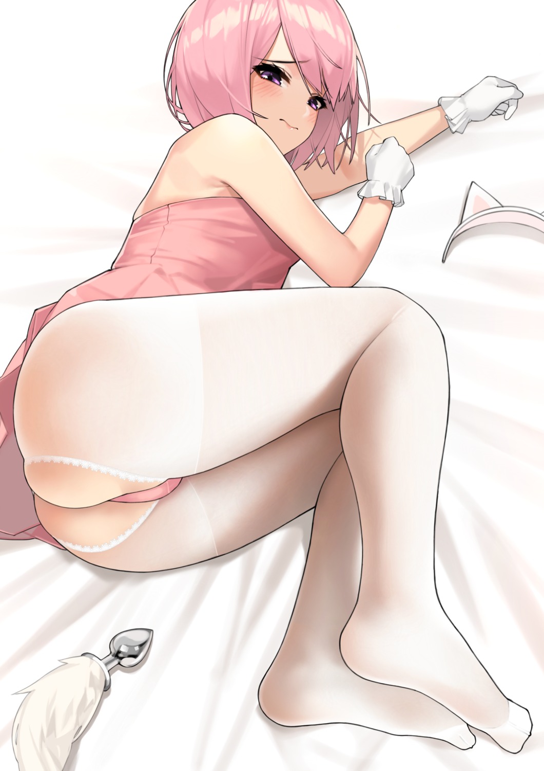 ass dress feet hyouuma pantsu pantyhose skirt_lift thong