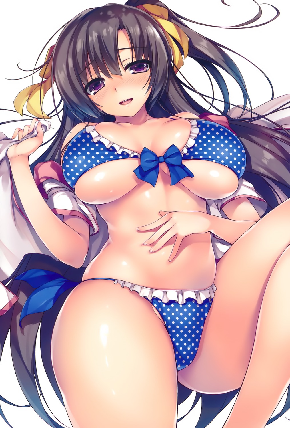 bikini cleavage swimsuits tomose_shunsaku underboob