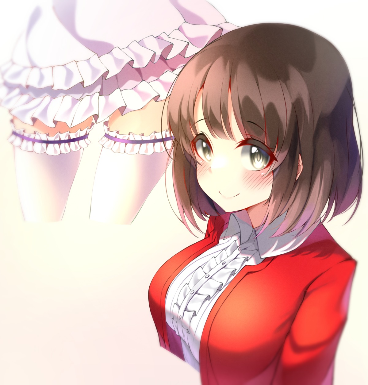 dress katou_megumi saenai_heroine_no_sodatekata sweater thighhighs w_wonjin