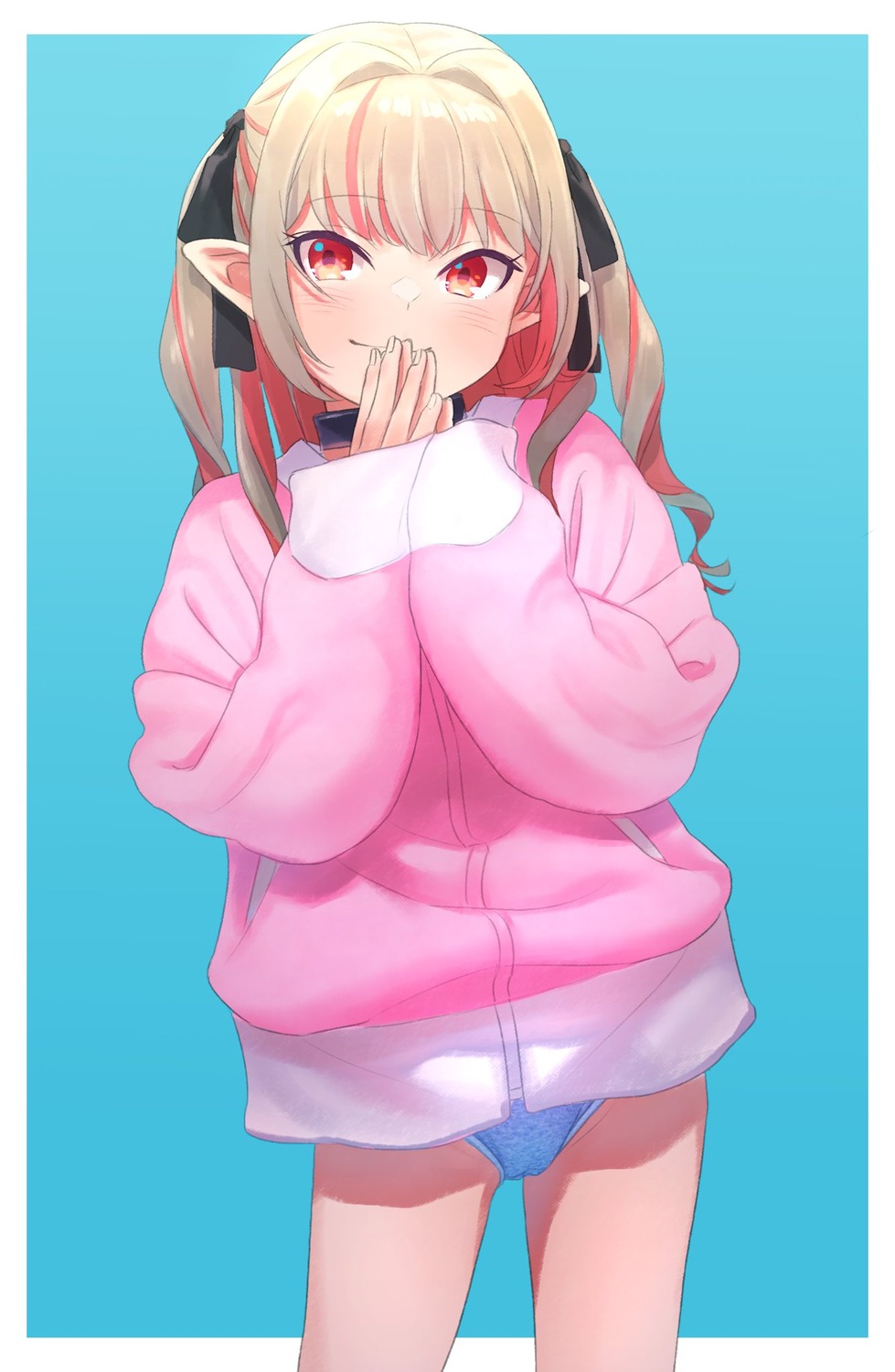 loli makaino_ririmu nijisanji nijisanji_gamers pantsu pointy_ears sabamen