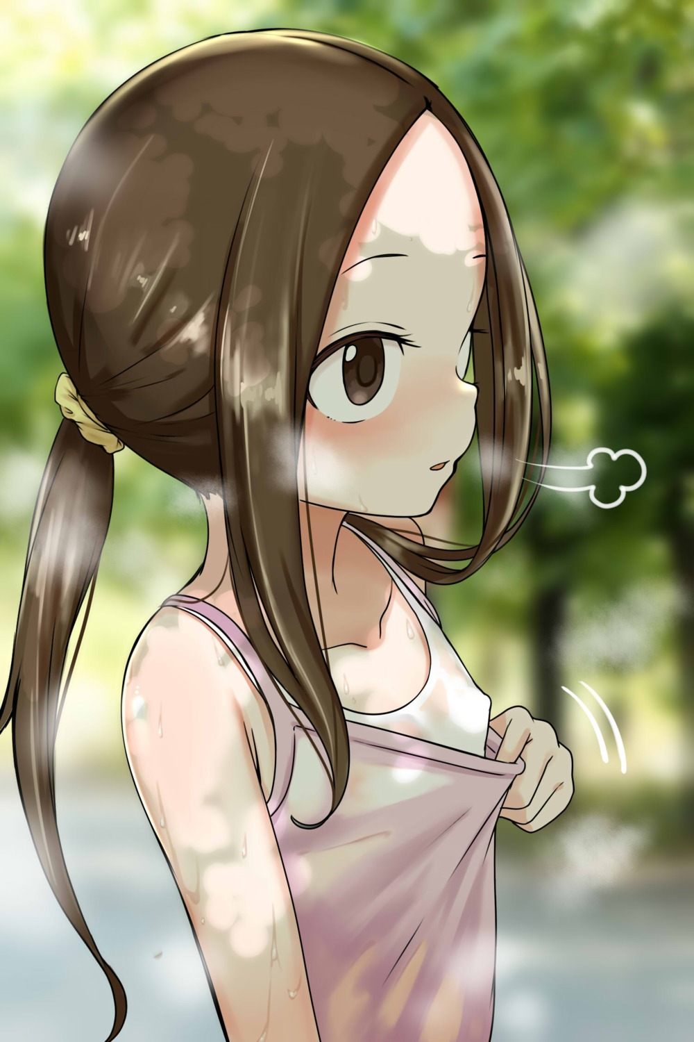 erect_nipples karakai_jouzu_no_takagi-san lingerie loli note2000 see_through takagi-san undressing wet wet_clothes